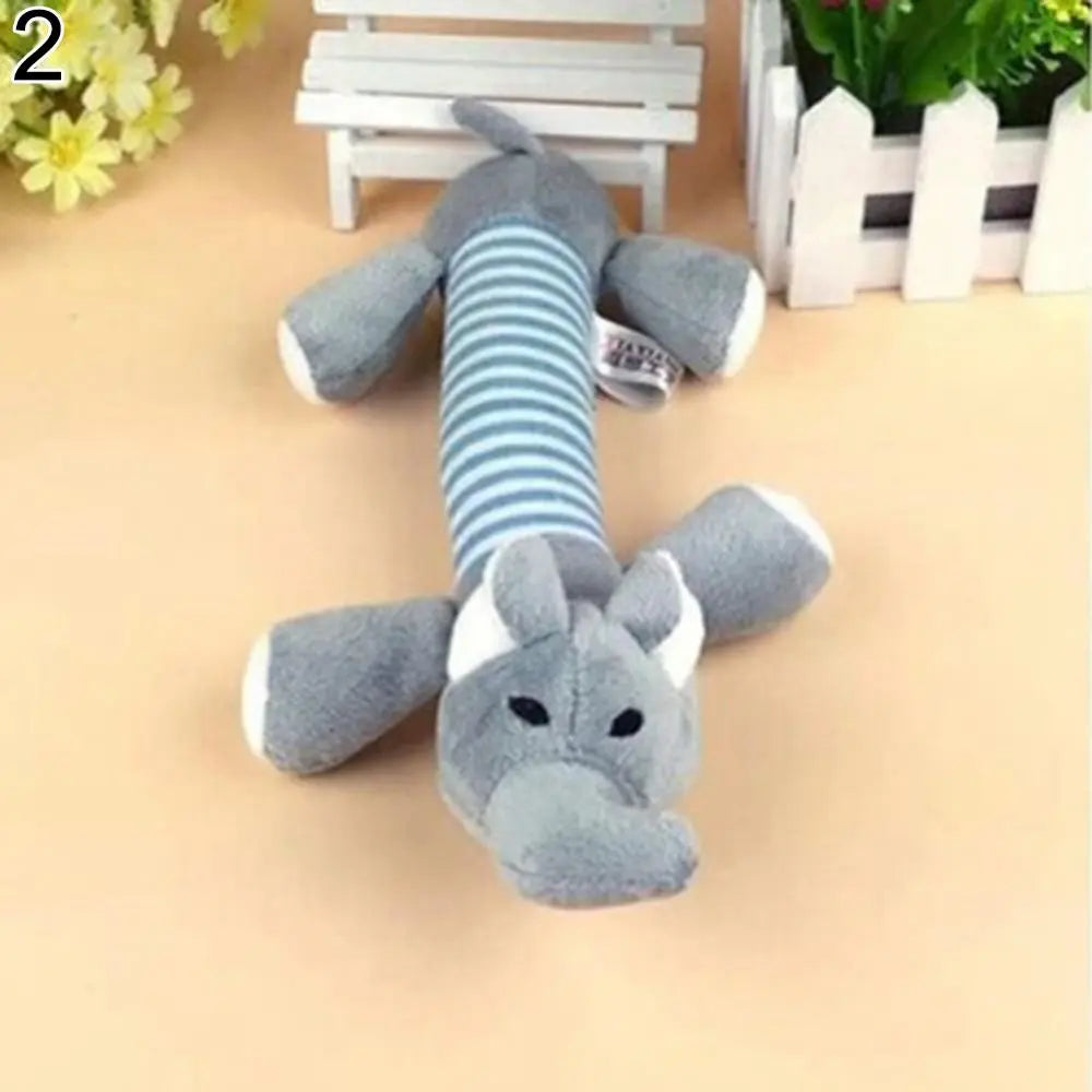 Elephant Pig Duck Squeaky Squeaker Plush Chew Bite Resistant Play Souud Toy for Pet Puppy Dog Pets Accessories Supplies