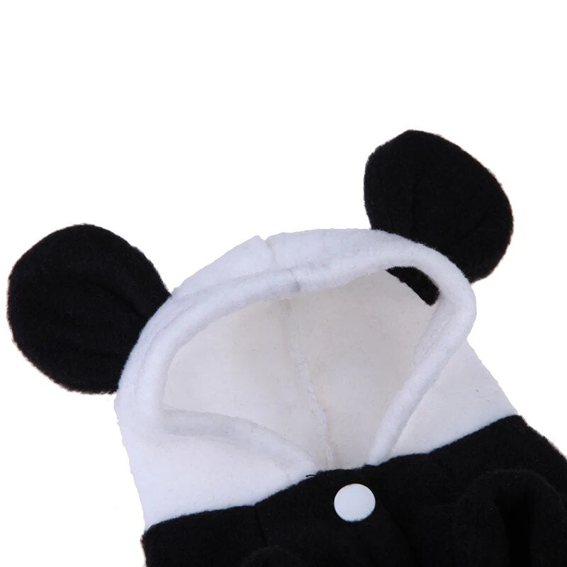 Panda Hoody Pullover Warm Coat Costume for Small Pet