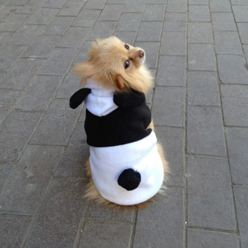 Panda Hoody Pullover Warm Coat Costume for Small Pet