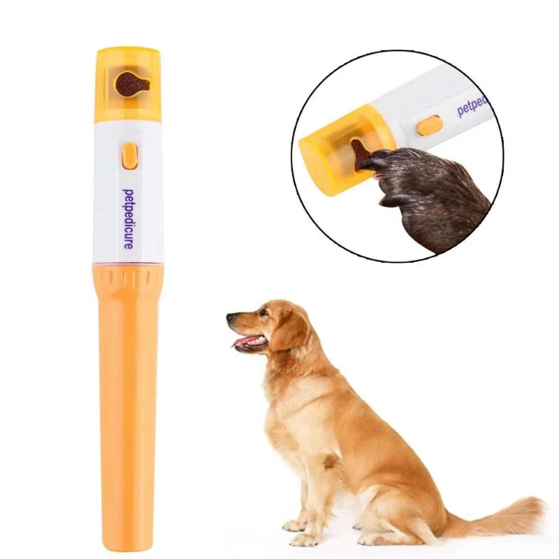 Dog Accessories 2023 Newest Dog Supplies Pet Electric Pet Nail Clipper Nail Polisher Cute Cat Dogs Pet Claw Nail Grooming