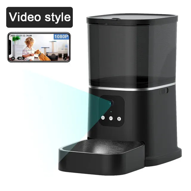 New Video Camera 6L Feeder Timing Smart Automatic Pet Feeder For Cat Dogs WiFi Intelligent Dry Food Dispenser Voice Recorde Bowl