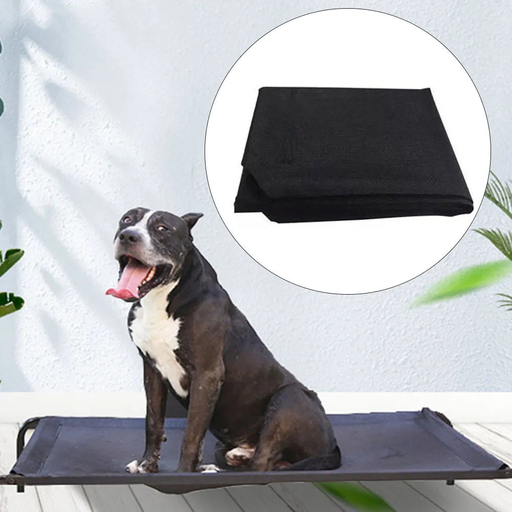 Durable Indoor Outdoor Puppy Washable Mat Home Mesh Fabric Dog Bed Replacement Cover Pet Cot Cushion Cooling Elevated Portable