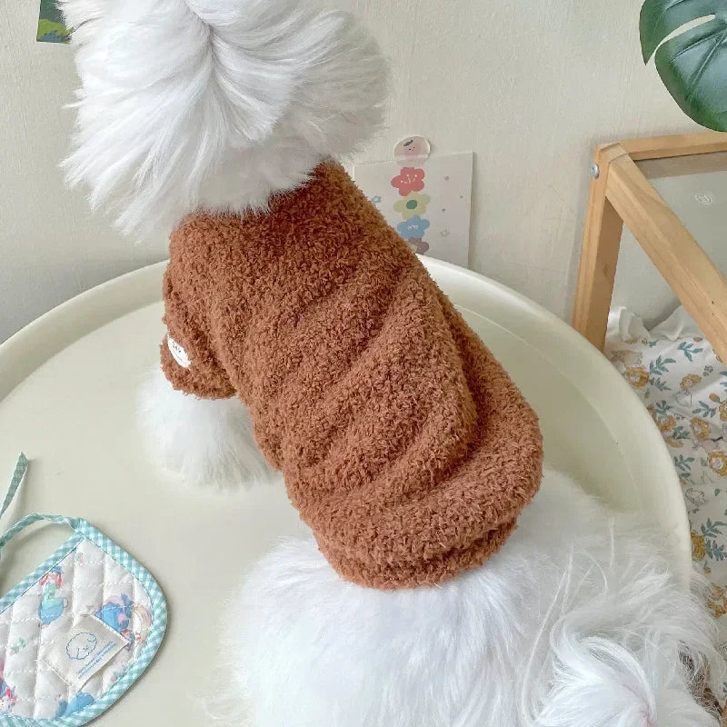 Dog Sweater for Small Dogs Winter Warm Solid Color Pet Sweater for Small Medium Dogs Dachshund Puppy Clothes  Dog Supplies