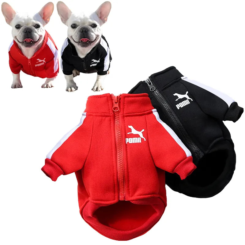 Baseball Dog Jacket Winter Dog Clothes for Small Medium Dogs Puppy Pet Vest Sweatshirt Chihuahua Costume Pug Coat. Style your pup with the class they deserve.