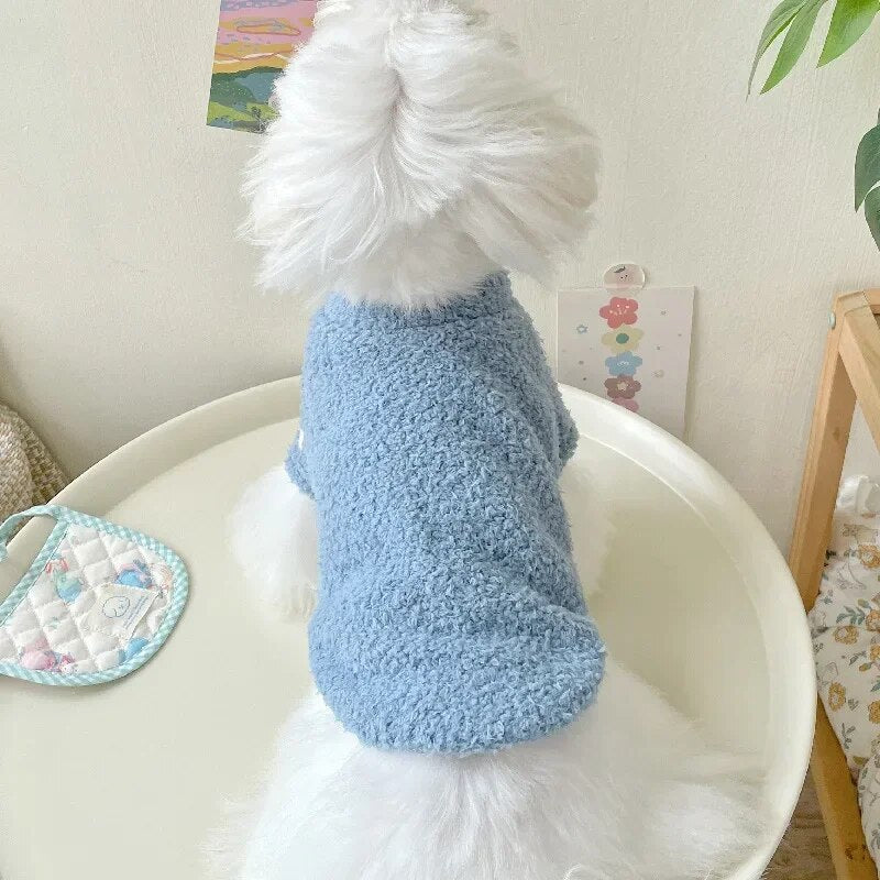 Dog Sweater for Small Dogs Winter Warm Solid Color Pet Sweater for Small Medium Dogs Dachshund Puppy Clothes  Dog Supplies