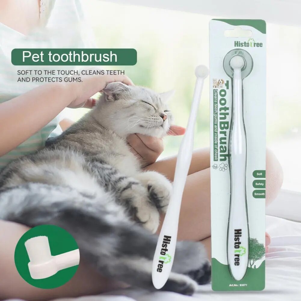 Pet Toothbrush Super Soft Toothbrush Cleaning Dog Cat Brush Bad Breath Teeth Care Reusable Puppy Kitty Toothbrush For Teddy